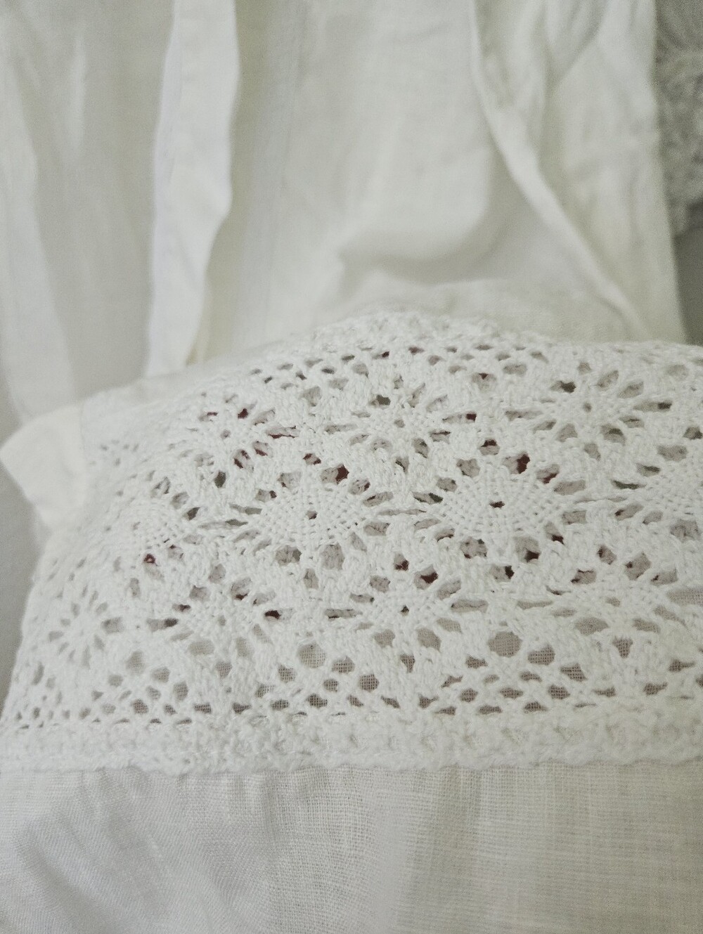 Sleeper 100% linen paloma crochet lace midi dress, one size - Picture 12 of 16